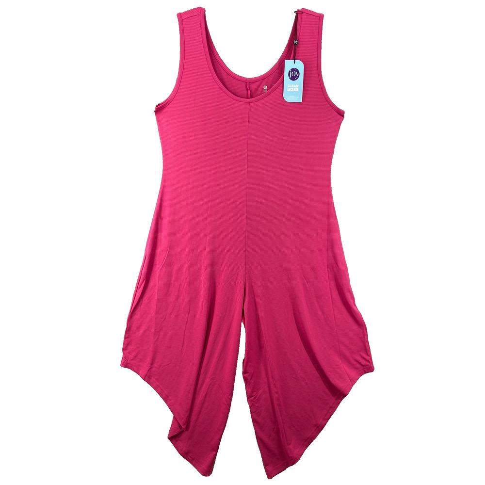 NWT Joy Collection Clean Boss Favorite Jumper XL Pink‎ Clean Chic Wide Leg